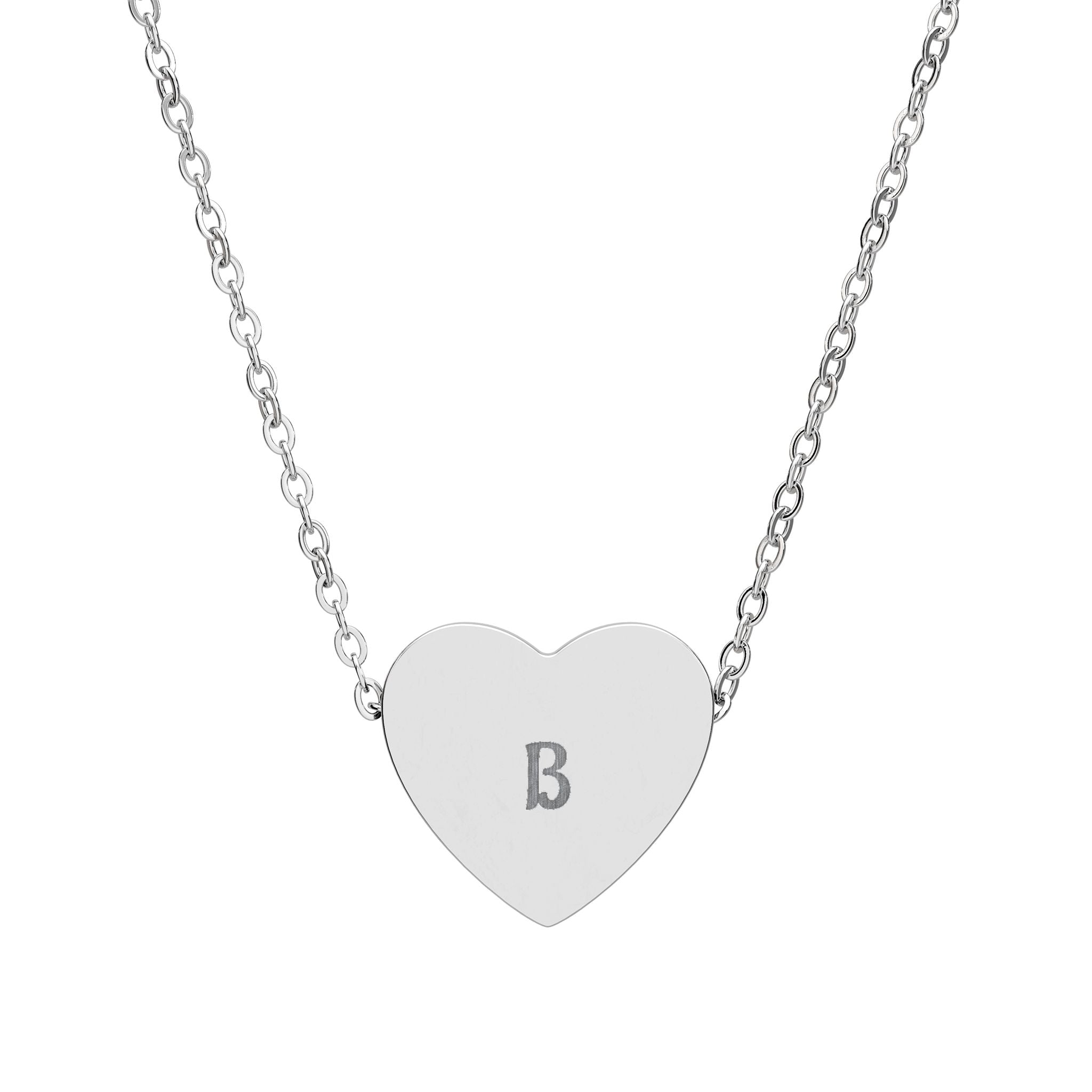 Heart Necklace (Engraving - B)